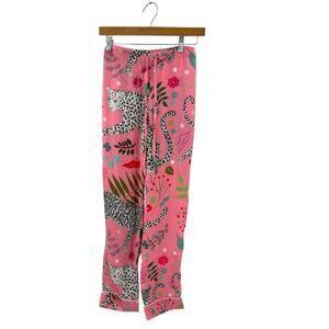 Karen Mabon Snow Leopard Long Pajama bottom sz XS